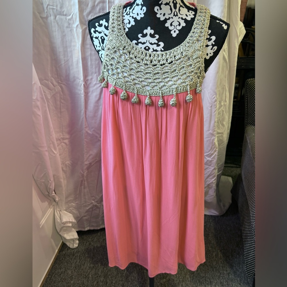 Lilly Pulitzer Rachelle Pink Coral gauze dress